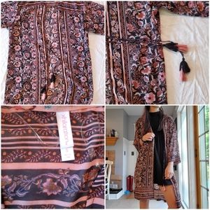 Kimono Robe with Tassle Ties